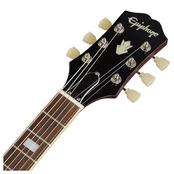 Epiphone ES-335 Figured Semi-hollowbody Electric Guitar - Raspberry Tea Burst detail image 12