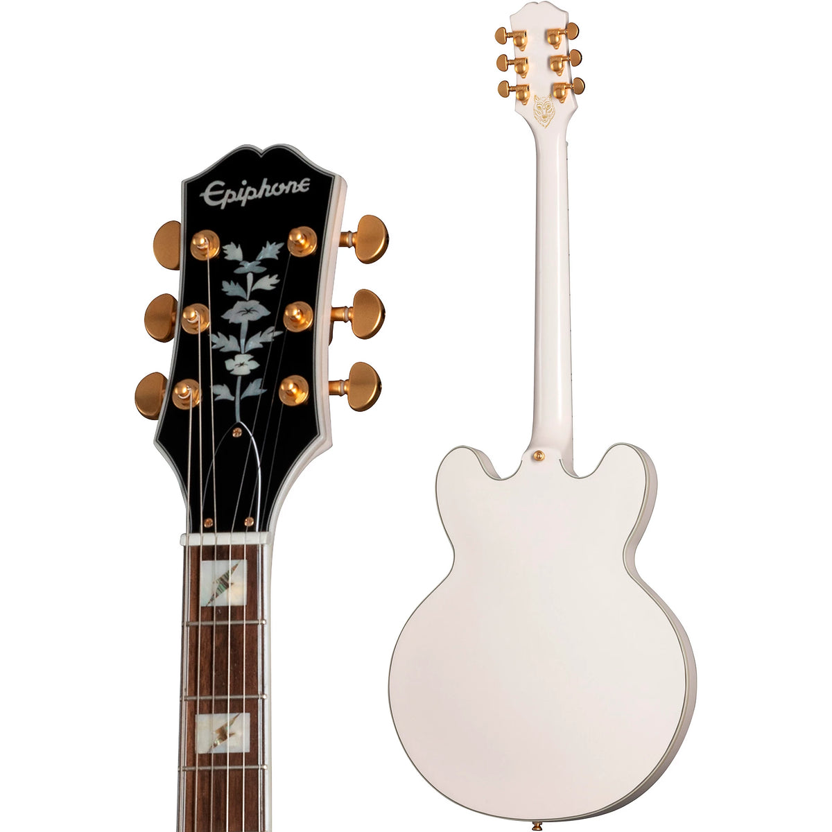 Epiphone Emily Wolfe – White Wolfe – Sheraton Semi-Hollow Guitar detail image 3