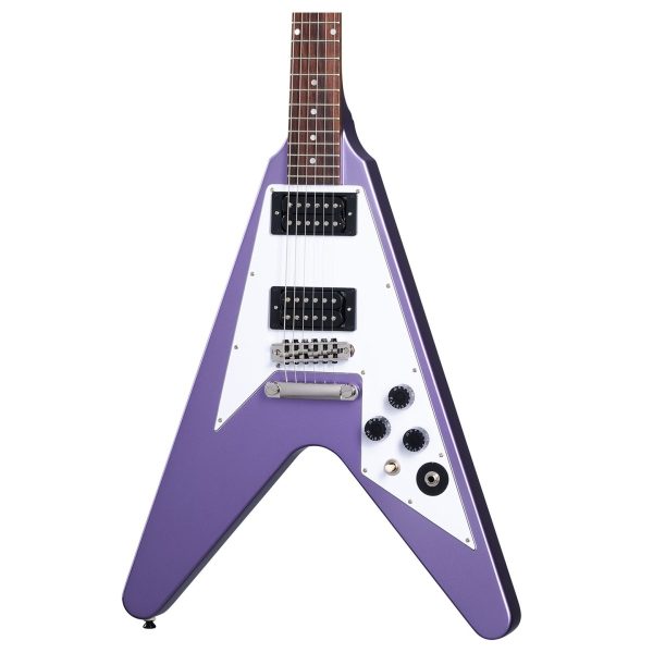 Epiphone Kirk Hammett 1979 Flying V Electric Guitar - Purple Metallic detail image 10