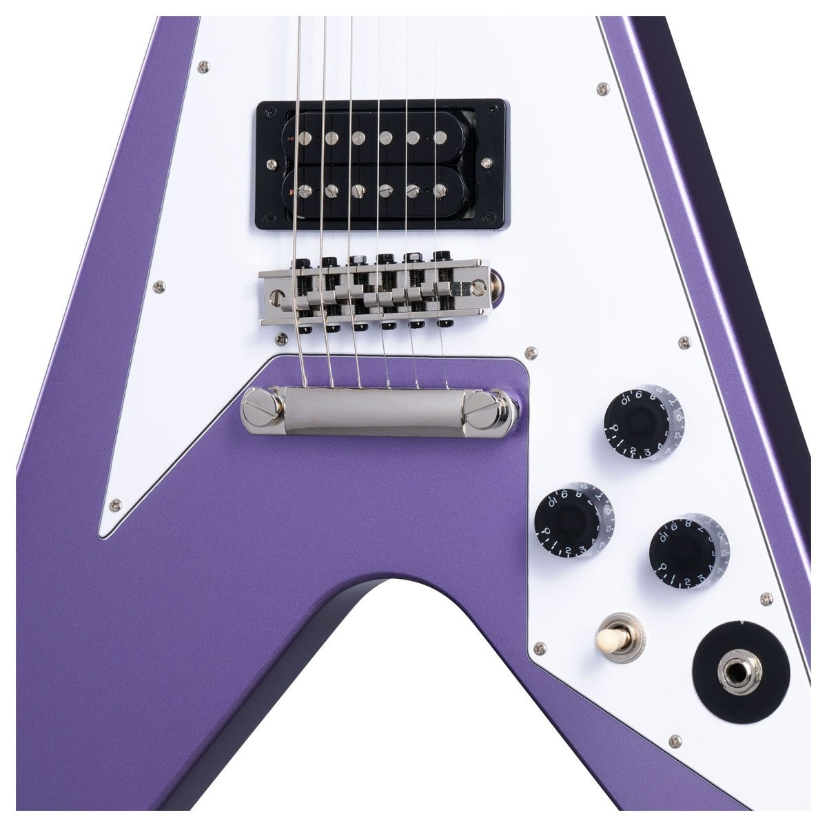 Epiphone Kirk Hammett 1979 Flying V Electric Guitar - Purple Metallic detail image 5