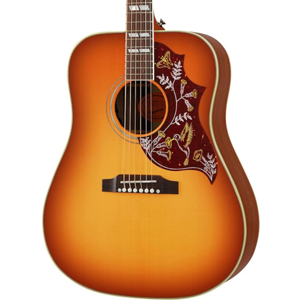 Epiphone Masterbilt Hummingbird Electro Acoustic Guitar - Aged Cherry Sunburst Gloss product image