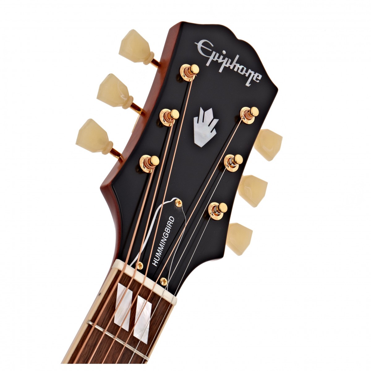 Epiphone Masterbilt Hummingbird Electro Acoustic Guitar - Aged Cherry Sunburst Gloss detail image 4