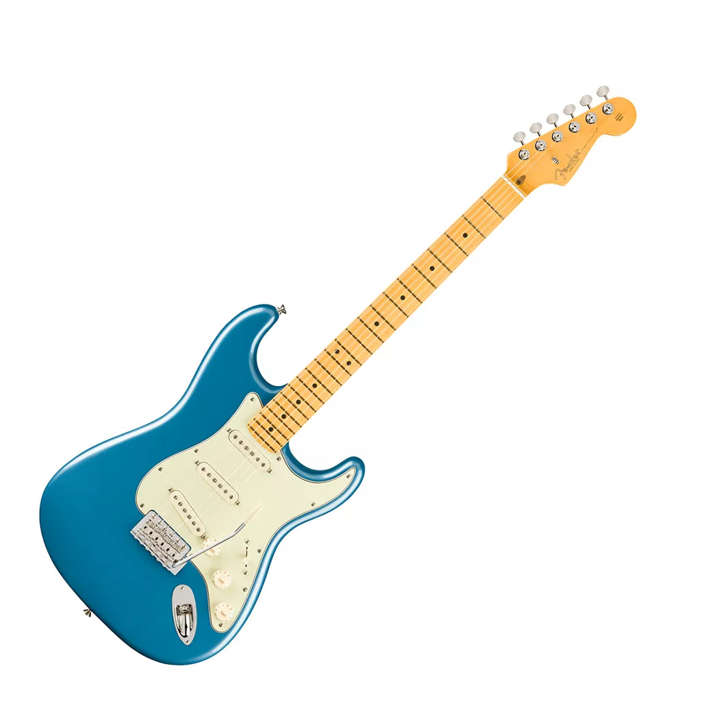 Fender American Professional Classic Stratocaster Electric Guitar - Faded Lake Placid Blue detail image 2