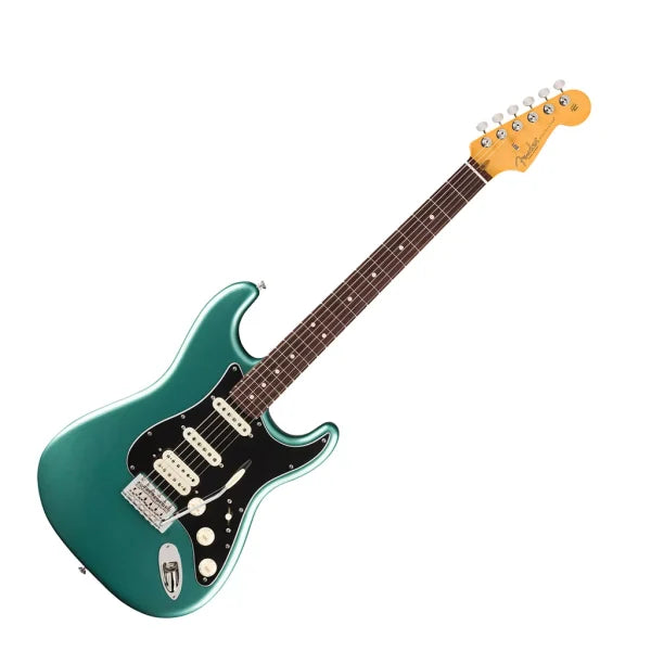 Fender American Professional Classic Stratocaster HSS Electric Guitar - Faded Sherwood Green Metallic detail image 6