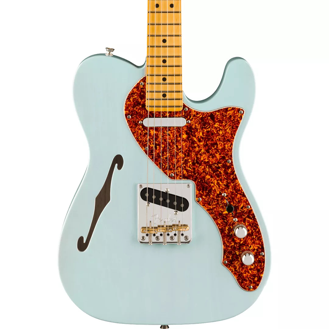 Fender American Professional II Telecaster Thinline Electric Guitar - Transparent Daphne Blue product image
