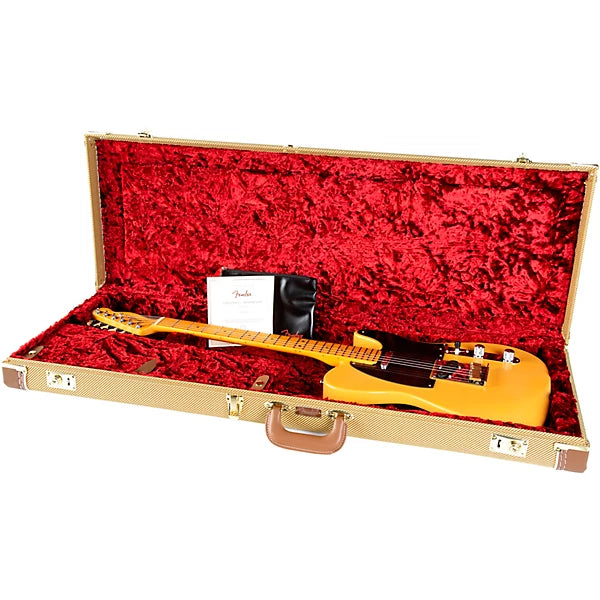 Fender American Ultra Luxe Vintage '50s Telecaster Electric Guitar - Butterscotch Blonde, Heirloom Lacquer detail image 5