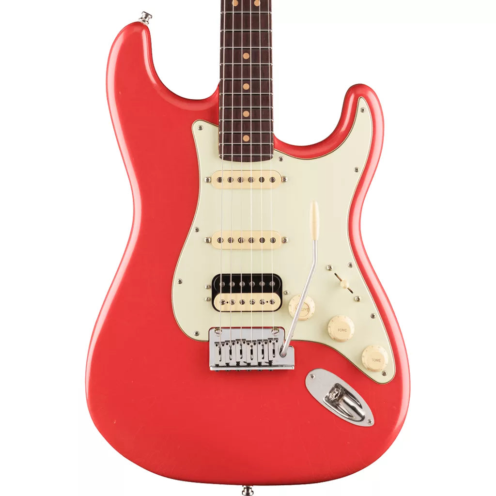 Fender American Ultra Luxe Vintage '60s Stratocaster Electric Guitar - Fiesta Red product image