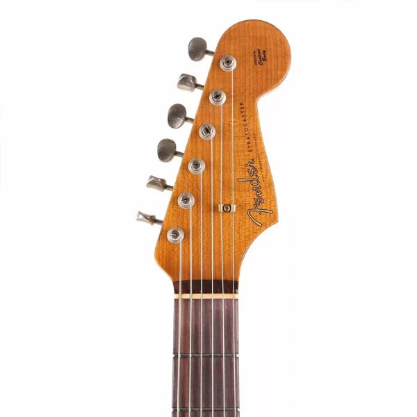 Fender Custom Shop Limited Edition '61 Stratocaster Heavy Relic - Aged Fiesta Red over 3-color Sunburst detail image 8