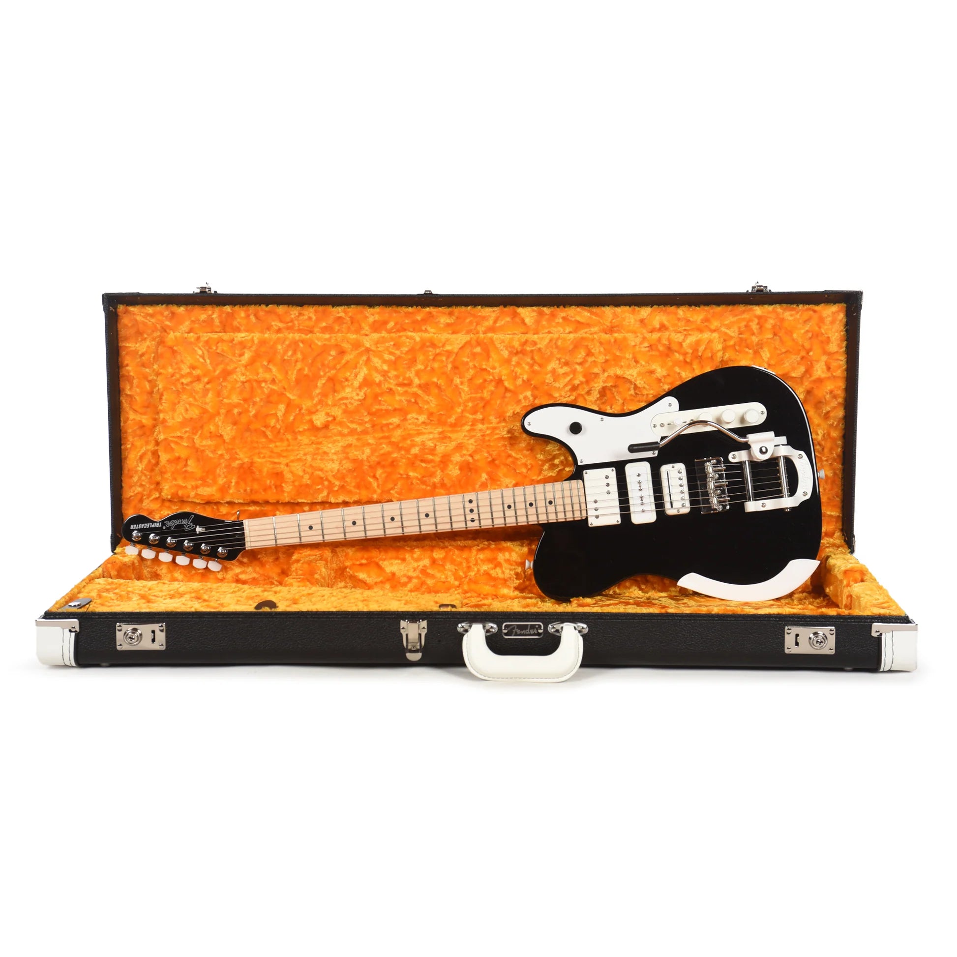 Fender Jack White Triplecaster Telecaster Electric Guitar - Black detail image 6