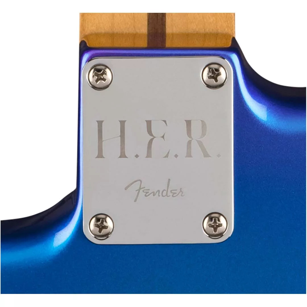 Fender Limited Edition H.E.R. Stratocaster Guitar - Blue Marlin detail image 5