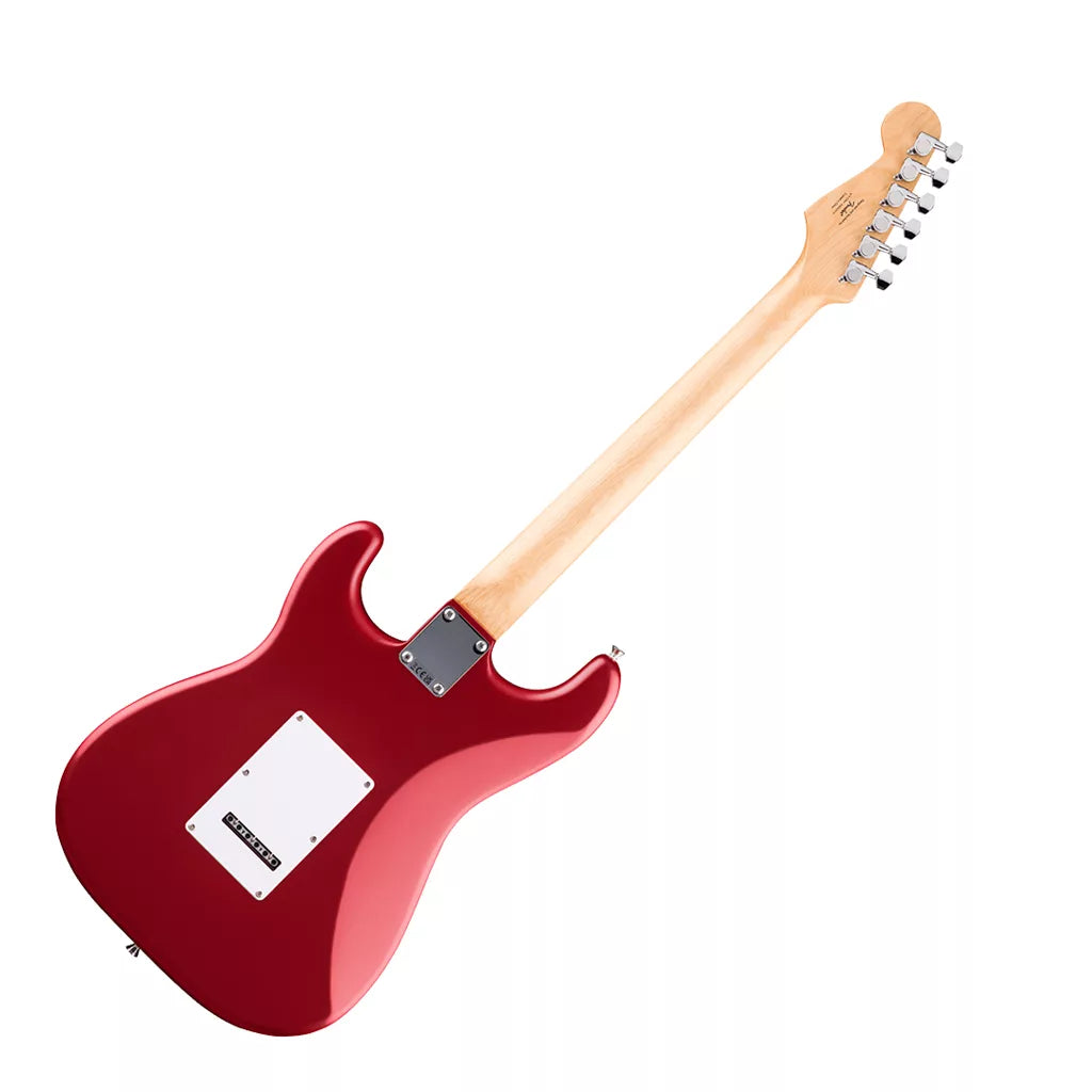 Fender Squier Debut Stratocaster HSS Electric Guitar – Laurel Fingerboard – Dakota Red detail image 4