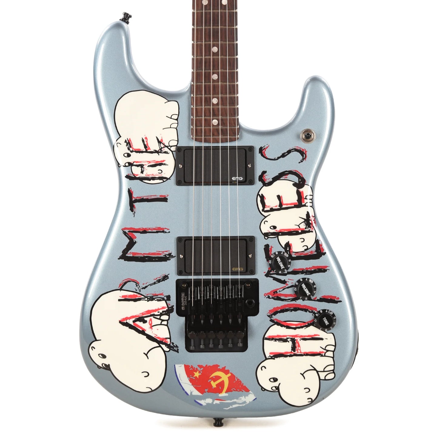 Fender Tom Morello's Arm The Homeless Electric Guitar - Blue Ice Metallic product image