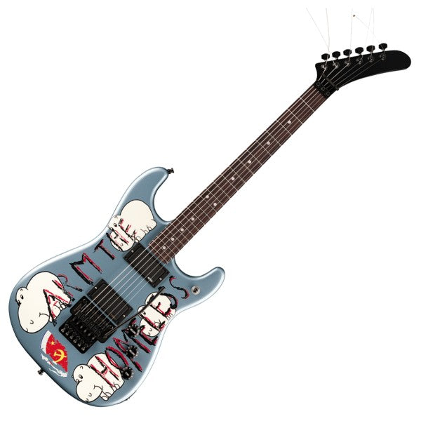 Fender Tom Morello's Arm The Homeless Electric Guitar - Blue Ice Metallic detail image 3