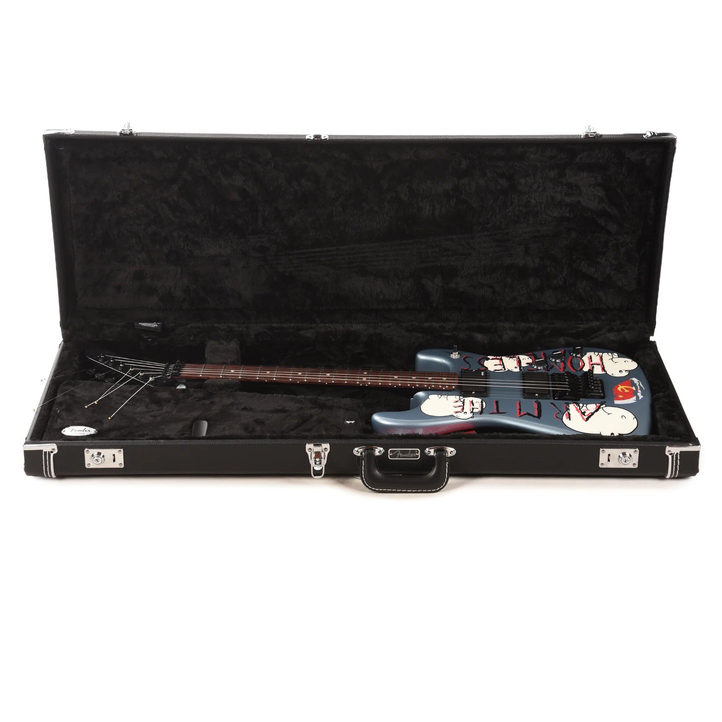 Fender Tom Morello's Arm The Homeless Electric Guitar - Blue Ice Metallic detail image 7
