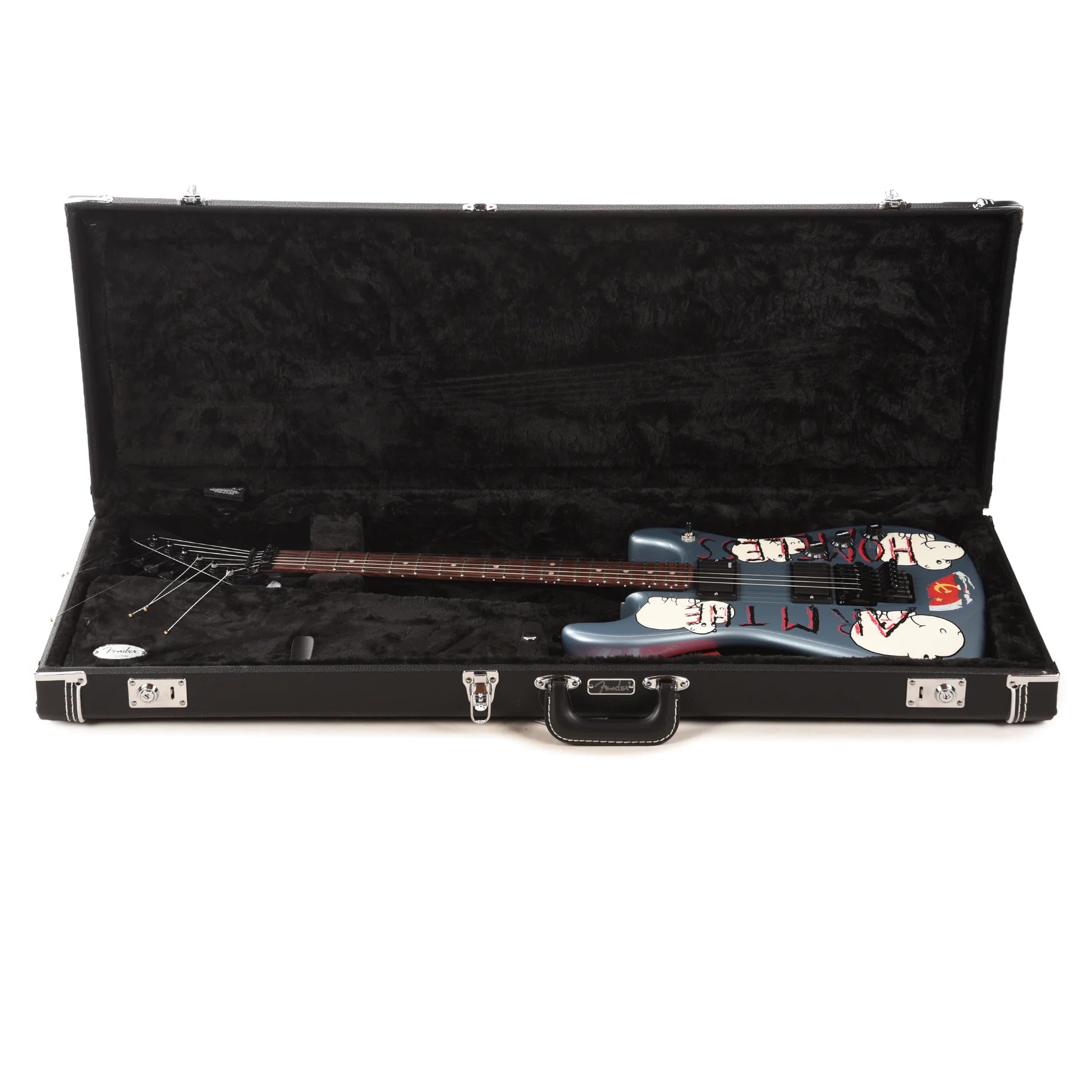 Fender Tom Morello's Arm The Homeless Electric Guitar - Blue Ice Metallic detail image 7