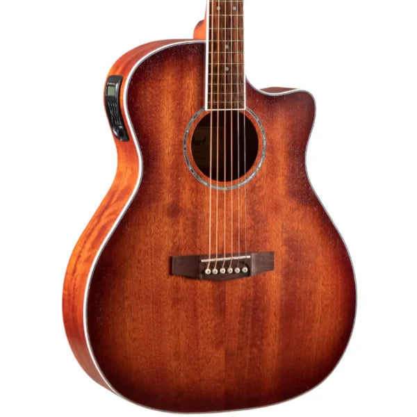 Cort GA-MEDX Mahogany Acoustic Guitar – Open Pore Mahogany detail image 6