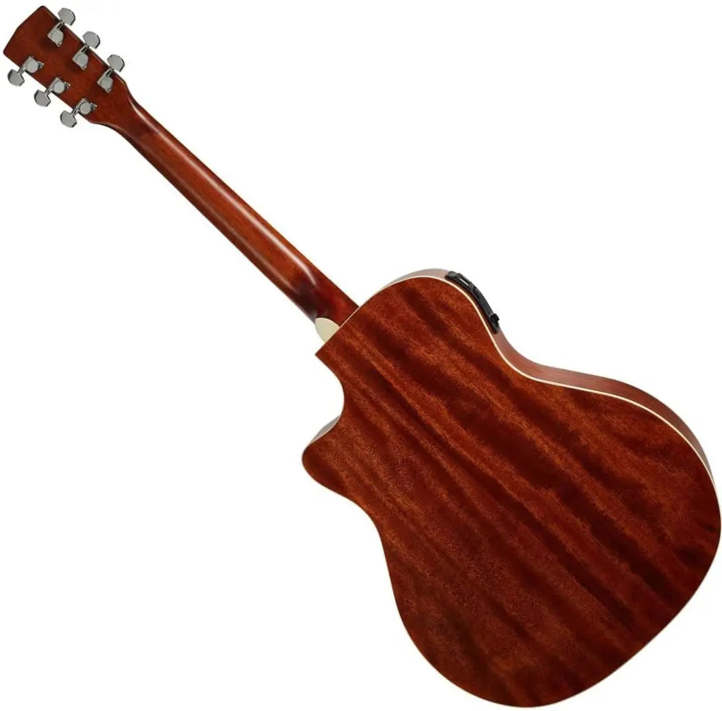 Cort GA-MEDX Mahogany Acoustic Guitar – Open Pore Mahogany detail image 5