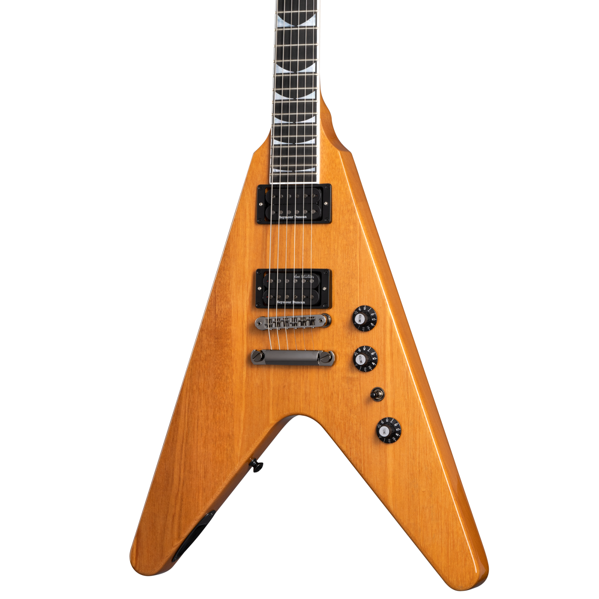 Gibson Dave Mustaine Flying V EXP Electric Guitar - Antique Natural detail image 3
