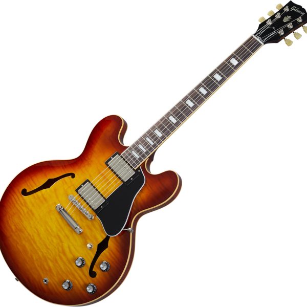 Gibson ES-335 Figured Semi-hollowbody Electric Guitar - Iced Tea detail image 7