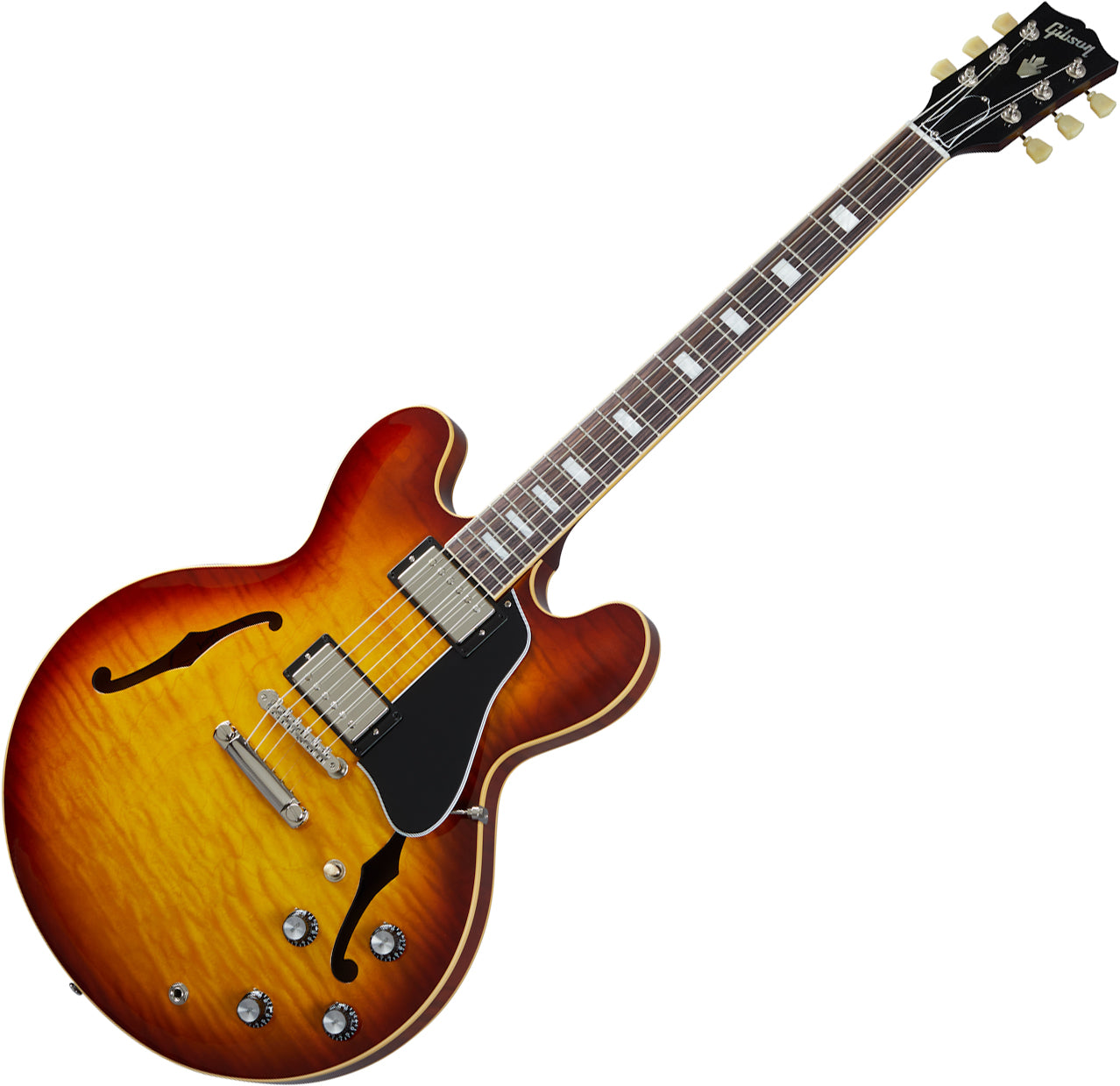 Gibson ES-335 Figured Semi-hollowbody Electric Guitar - Iced Tea detail image 2