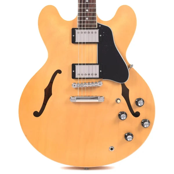 Gibson ES-335 Satin - Satin Vintage Natural Semi-hollowbody Electric Guitar detail image 8