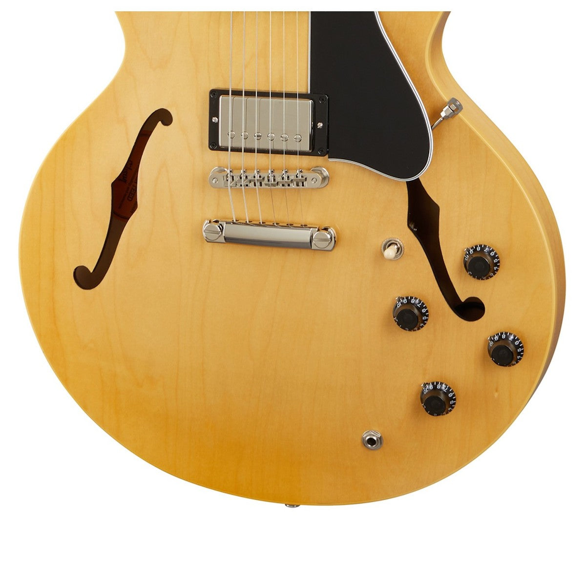 Gibson ES-335 Satin - Satin Vintage Natural Semi-hollowbody Electric Guitar detail image 5