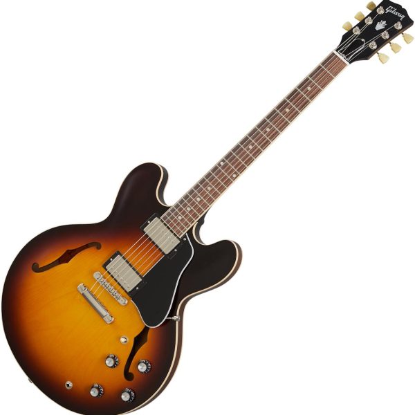 Gibson ES-335 Semi-hollowbody Electric Guitar - Satin Vintage Burst detail image 6