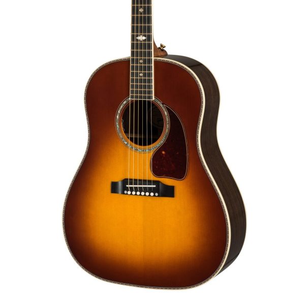 Gibson Acoustic Custom Shop J-45 Deluxe 6-string Acoustic-electric Guitar - Rosewood Burst detail image 7