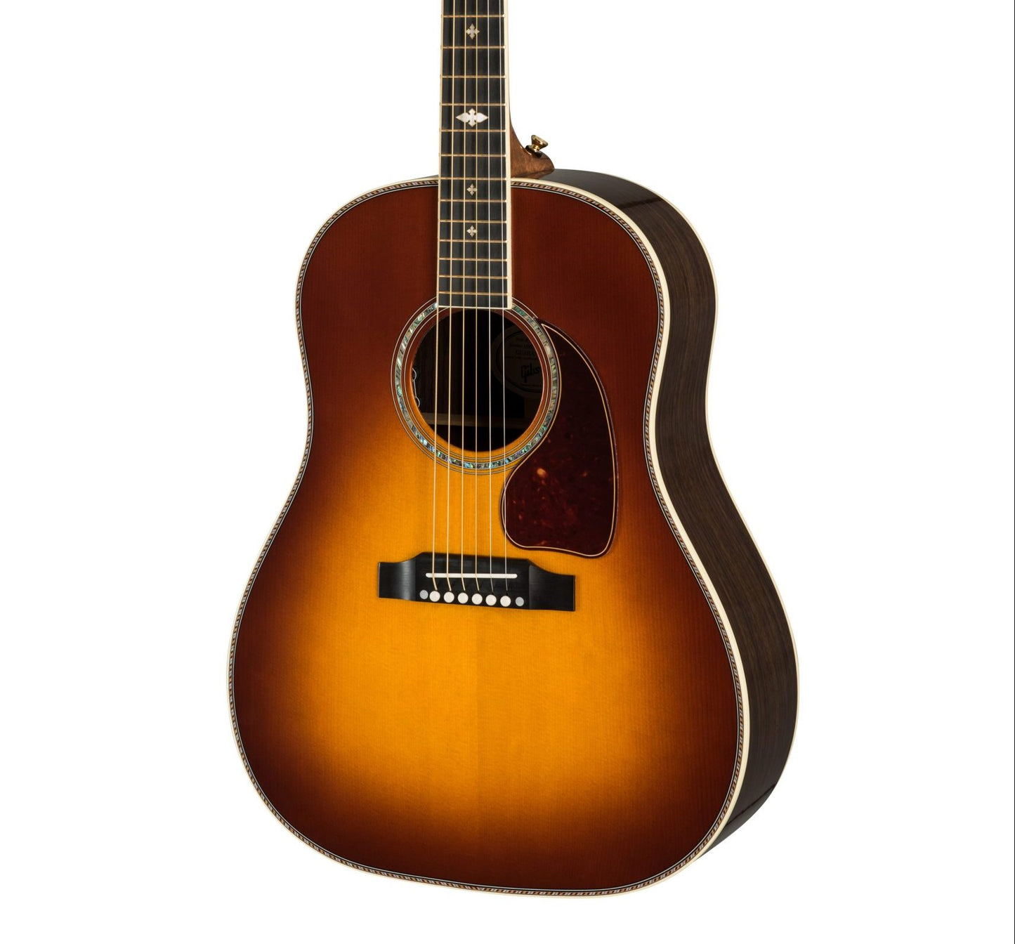Gibson Acoustic Custom Shop J-45 Deluxe 6-string Acoustic-electric Guitar - Rosewood Burst product image