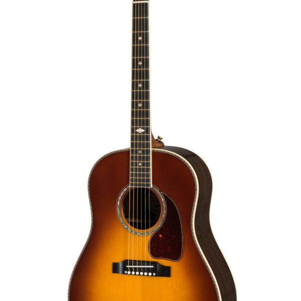 Gibson Acoustic Custom Shop J-45 Deluxe 6-string Acoustic-electric Guitar - Rosewood Burst detail image 8