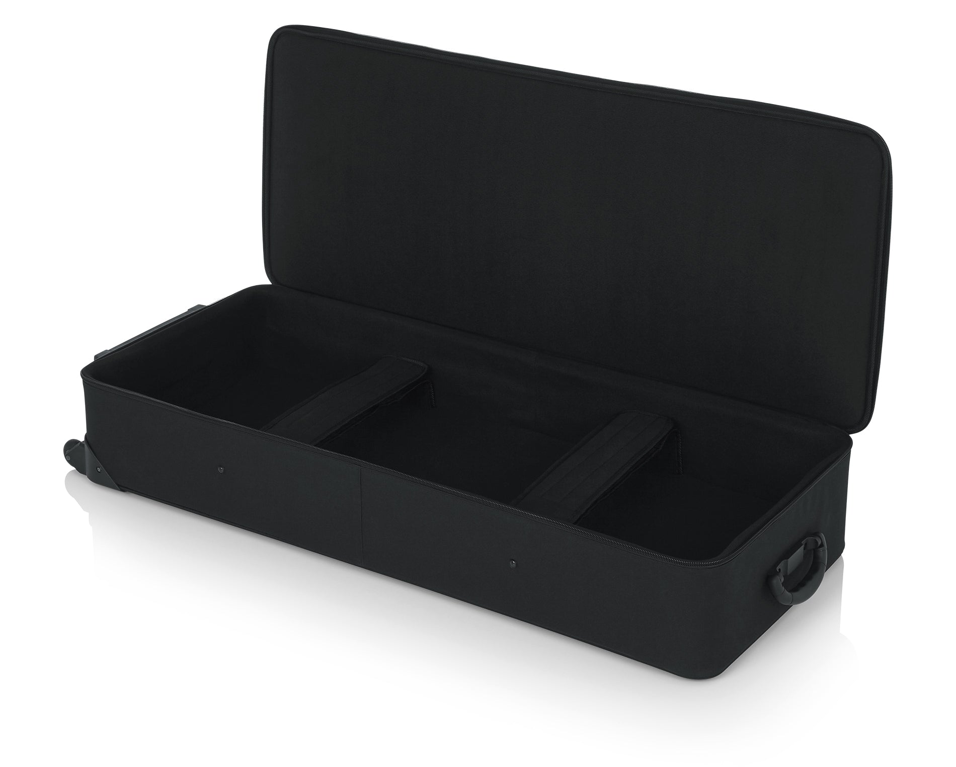 Gator GK-61 keyboard case interior with adjustable padded straps