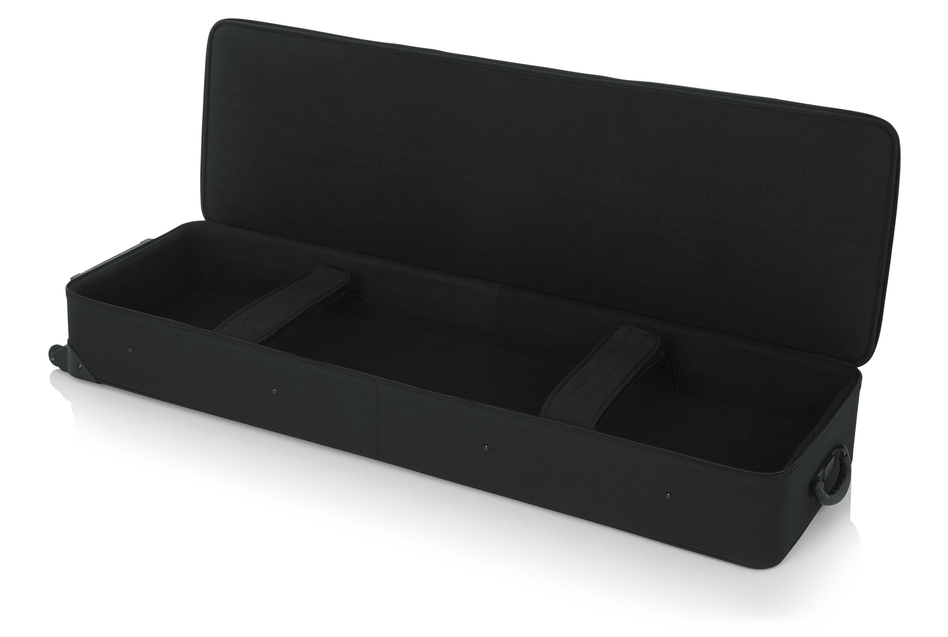 Gator GK-88 keyboard case interior with adjustable padded straps
