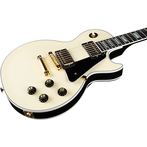 Gibson '70s Les Paul Custom Electric Guitar - Buttercream detail image 3