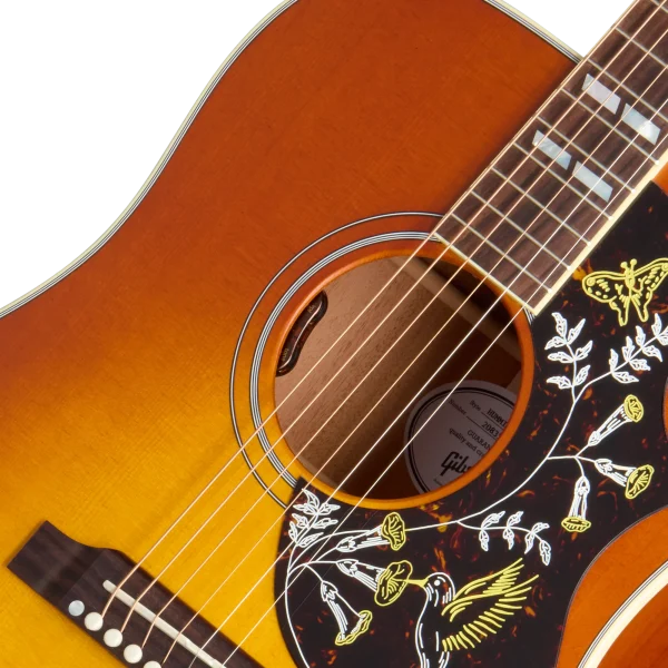 Gibson Acoustic Hummingbird Faded Acoustic-electric Guitar - Heritage Cherry Sunburst detail image 9