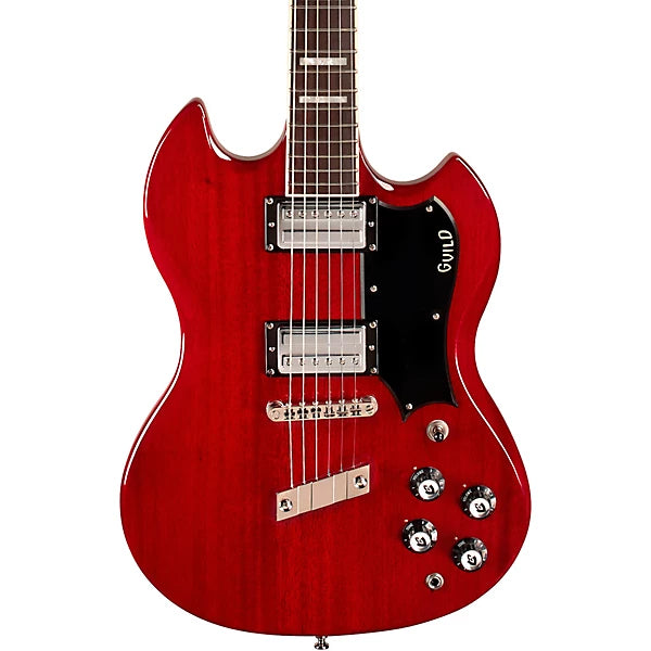 Guild Polara Deluxe Electric Guitar - Cherry Red product image