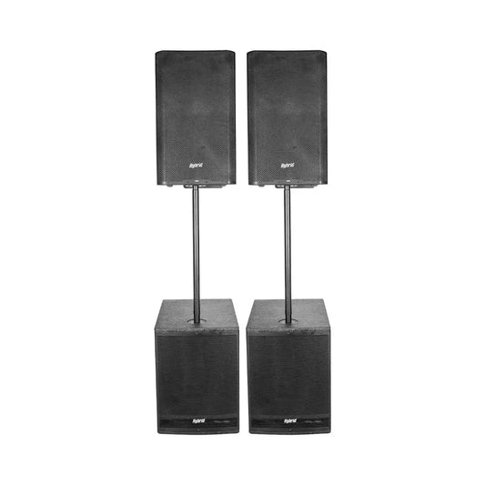 Hybrid PA15DSP & LS18A Combo - Professional PA & Subwoofer System - Hybrid - VisionSounds South Africa