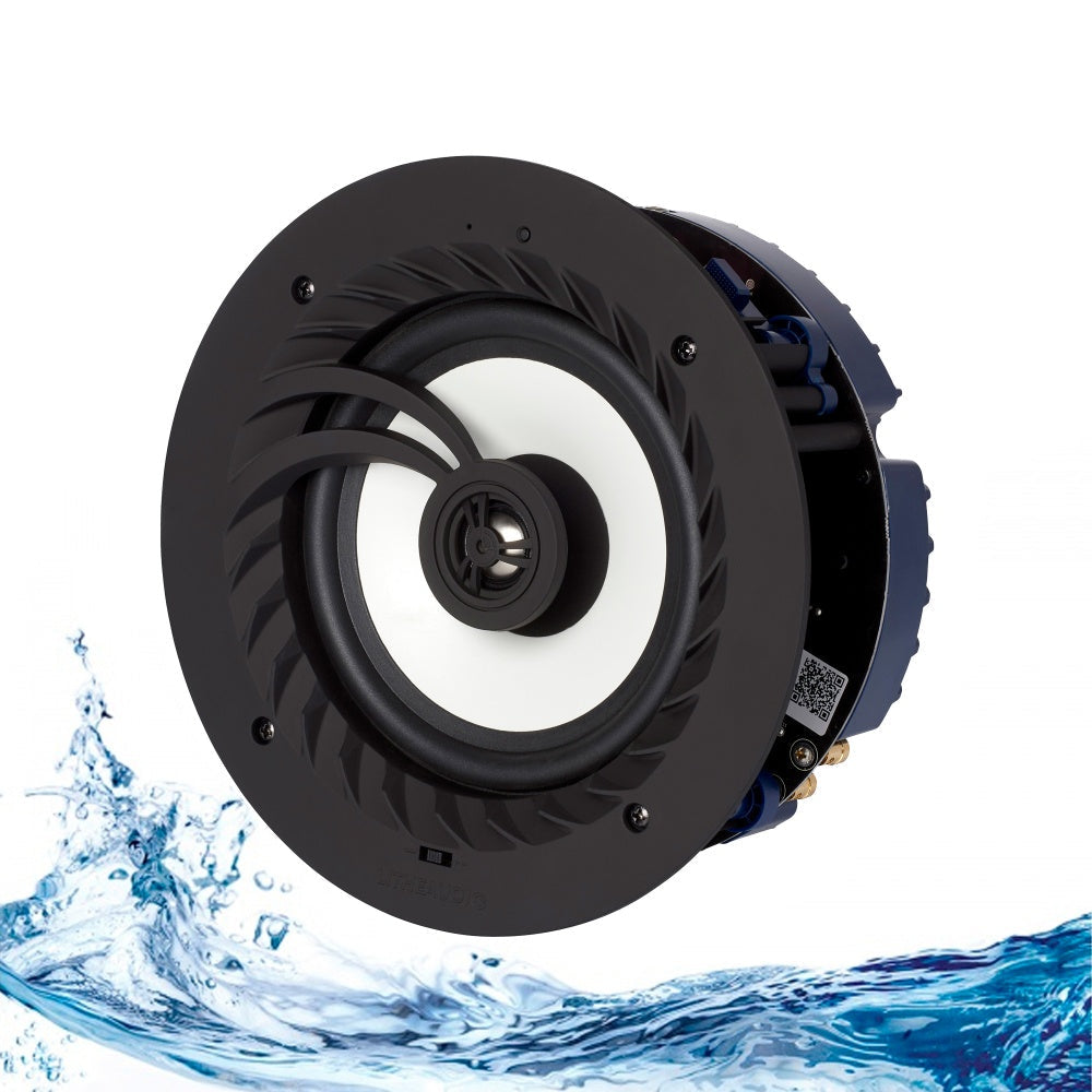 Lithe Audio 6.5" Bluetooth 5 IP44 Rated Bathroom Ceiling Speaker (Single) - Lithe Audio