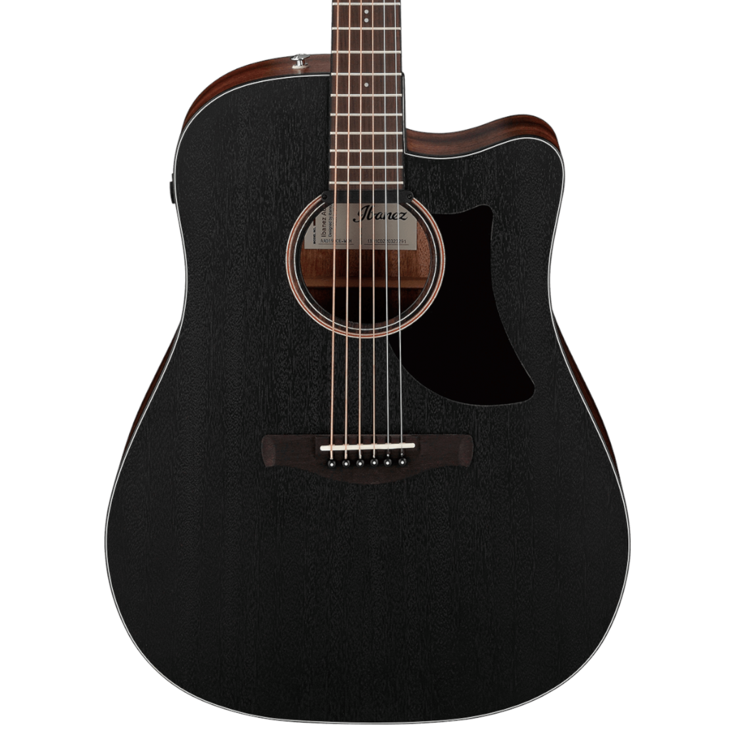 Ibanez AAD190CE Advanced Acoustic Guitar - Weathered Black product image