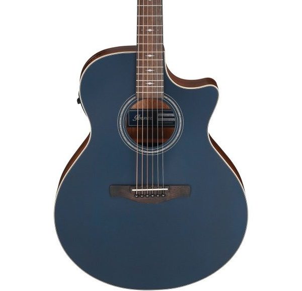 Ibanez AE100 Acoustic-electric Guitar - Dark Tide Blue Flat detail image 10