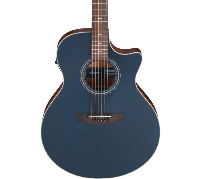 Ibanez AE100 Acoustic-electric Guitar - Dark Tide Blue Flat product image