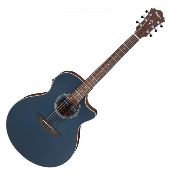 Ibanez AE100 Acoustic-electric Guitar - Dark Tide Blue Flat detail image 2