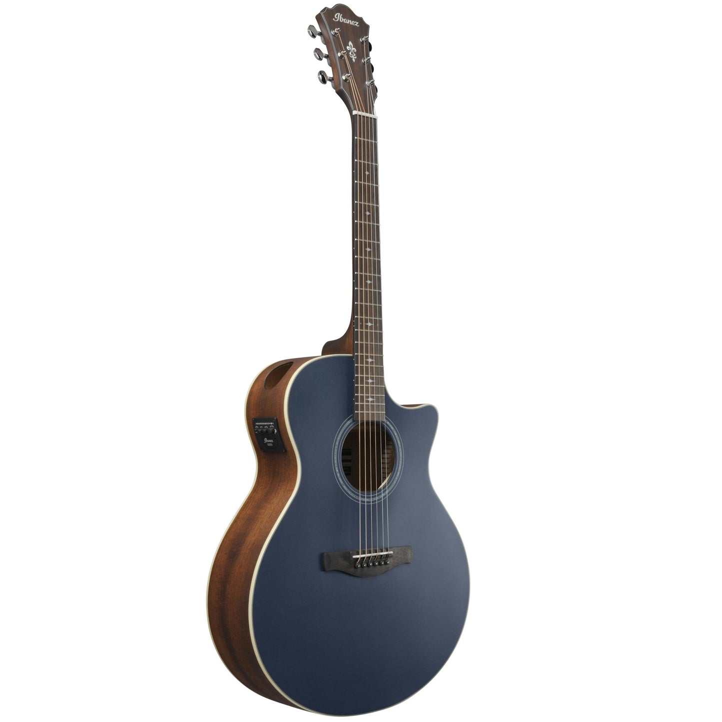 Ibanez AE100 Acoustic-electric Guitar - Dark Tide Blue Flat detail image 3