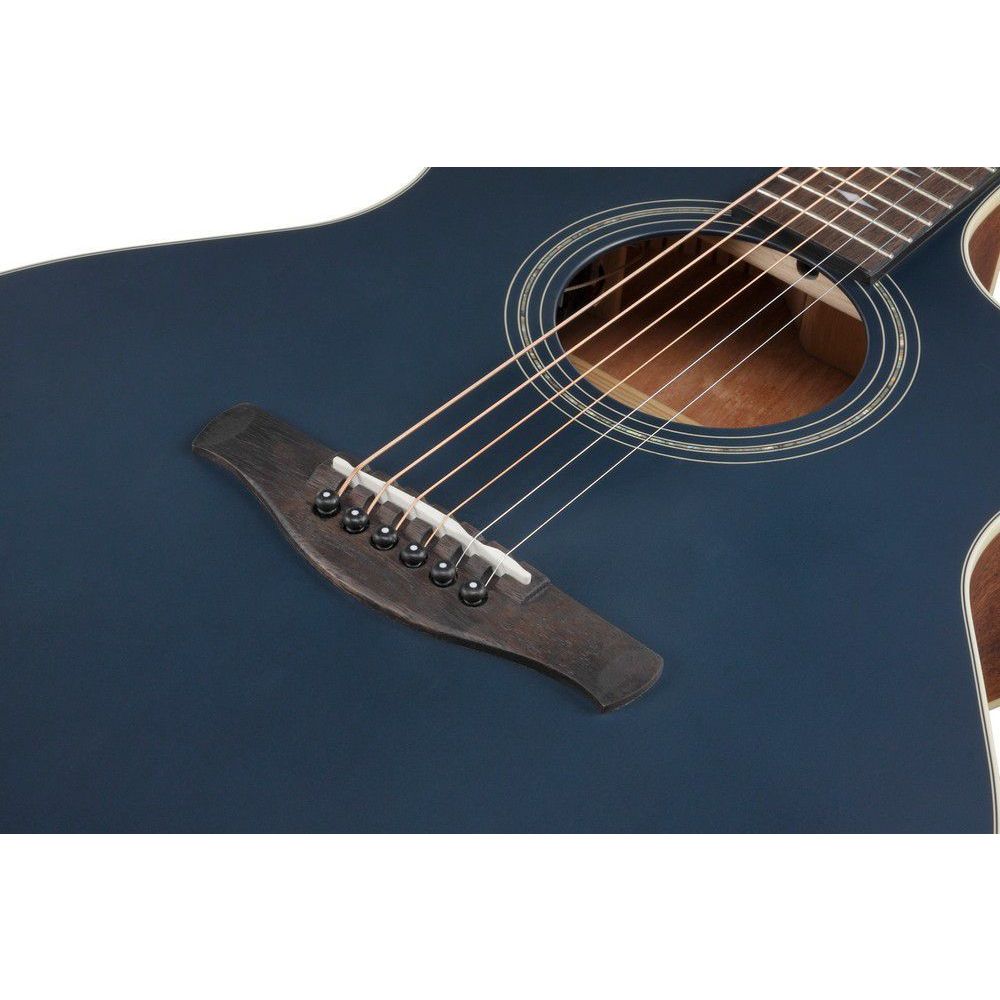 Ibanez AE100 Acoustic-electric Guitar - Dark Tide Blue Flat detail image 5