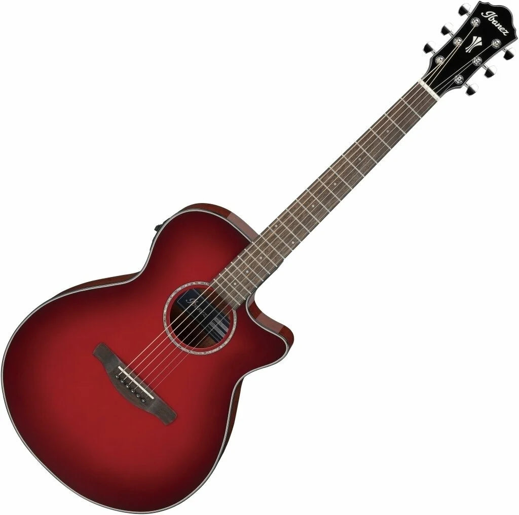 Ibanez AEG51-TRH Acoustic Guitar - Transparent Red Sunburst detail image 2