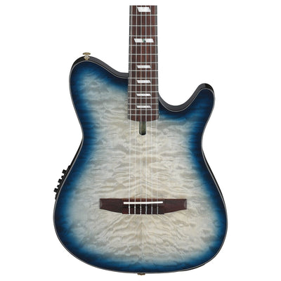 Ibanez FRH20 Thinline Nylon-string Acoustic-electric Guitar - Cosmic Blue Starburst Low Gloss product image