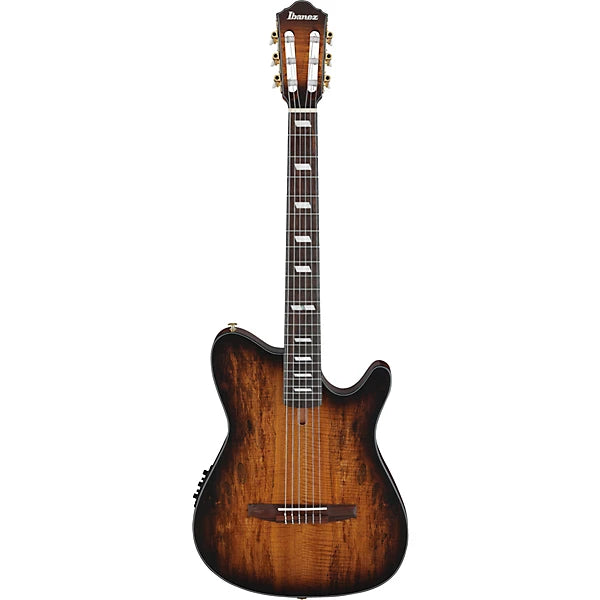 Ibanez FRH20 Thinline Nylon-string Acoustic-electric Guitar - Satin Natural detail image 2