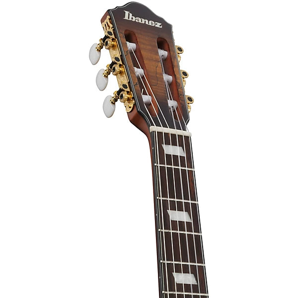 Ibanez FRH20 Thinline Nylon-string Acoustic-electric Guitar - Satin Natural detail image 8
