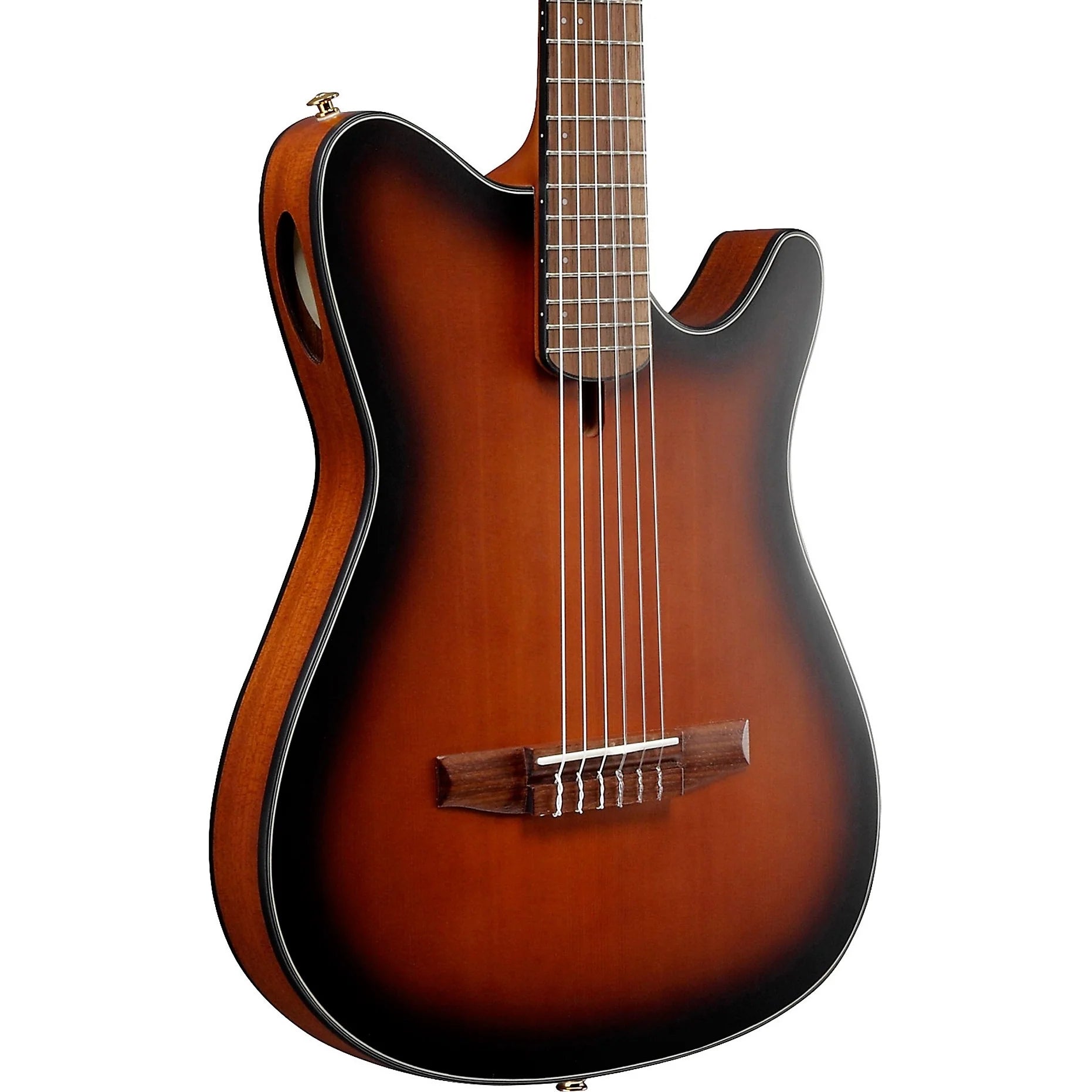 Ibanez Nylon String Acoustic Guitar - Brown Sunburst Flat detail image 2