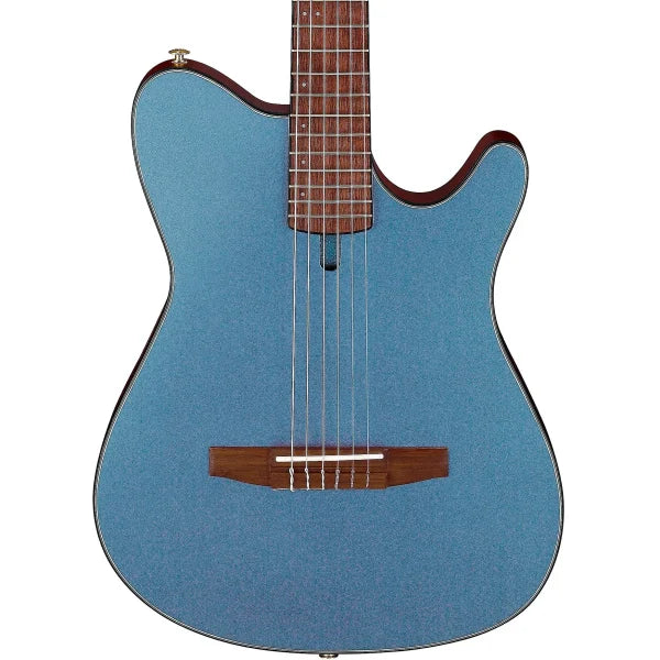 Ibanez Nylon String Acoustic Guitar - Indigo Blue Metallic Flat detail image 8