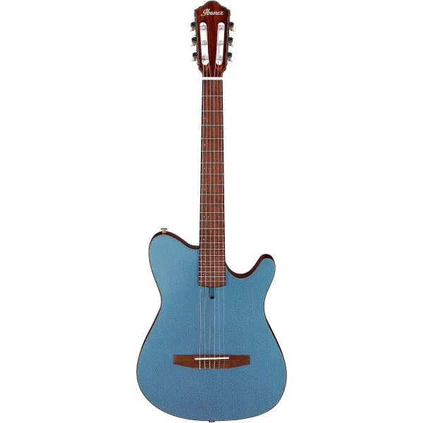 Ibanez Nylon String Acoustic Guitar - Indigo Blue Metallic Flat detail image 10